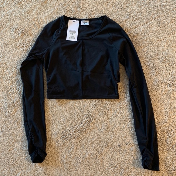 Whitney Simmons Gymshark Black Crop Top - Medium - Picture 1 of 5